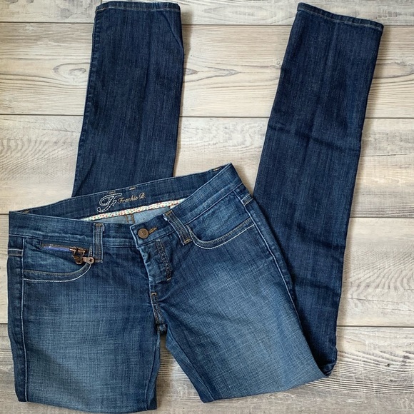 Frankie B. Denim - FRANKIE B STRAIGHT LEG DENIM JEANS EUC LNC D78 B92